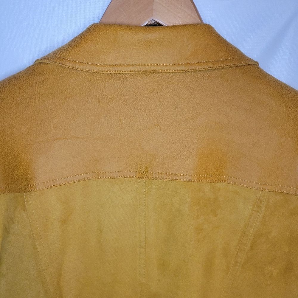 Laura Faux Suede Bright Mustard Yellow Jacket - Picture 13 of 16